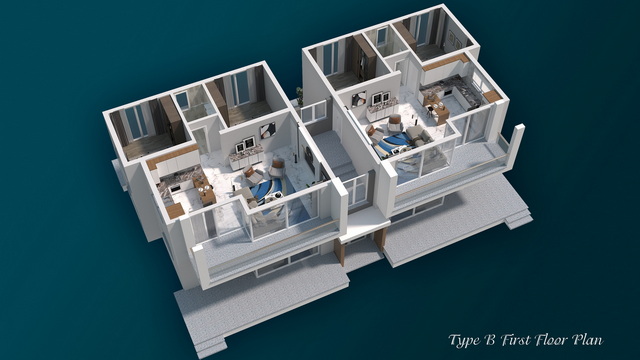 Four Seasons Life 2 2+1 Apartment First Floor plan Sea Star 1